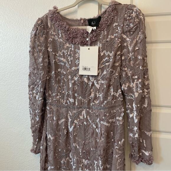 Mac Duggal 93595 Sequin Midi Dress - Picture 4 of 6